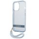 6. Etui Guess Translucent Strap na iPhone 13 Pro / iPhone 13 - niebieskie