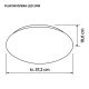 3. Nowoczesny plafon sufitowy LED Activejet OPERA 24W