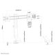 4. Neomounts FPMA-D860DBLACK uchwyt / stojak do monitorów 68,6 cm (27") Biurko Czarny