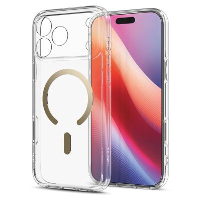 14. Etui Spigen Ultra Hybrid Mag MagSafe na iPhone 18 Pro / 17 Pro - przezroczysto-złote