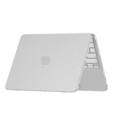 4. Etui Tech-Protect SmartShell na MacBook Neo 13" 2026 -przezroczysto-brokatowe