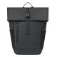 5. Rivacase Eden plecak Plecak rolowany Czarny Poliester, Skóra woskowana (Pull Up)
