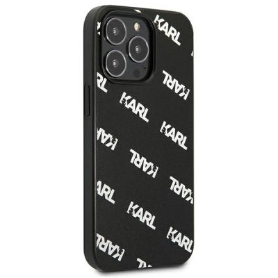 4. Etui Karl Lagerfeld Allover na iPhone 13 Pro / iPhone 13 - czarne