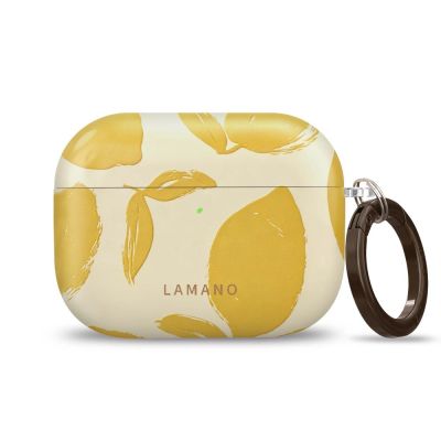 3. Etui Tech-Protect Lamano na AirPods Pro 3 - żółto-białe