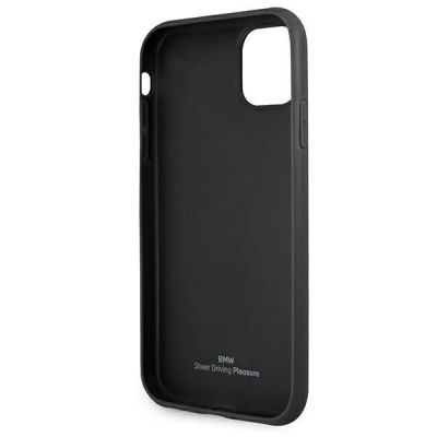 7. Etui BMW Leather Curve Perforate na iPhone 11 / Xr - czerwone