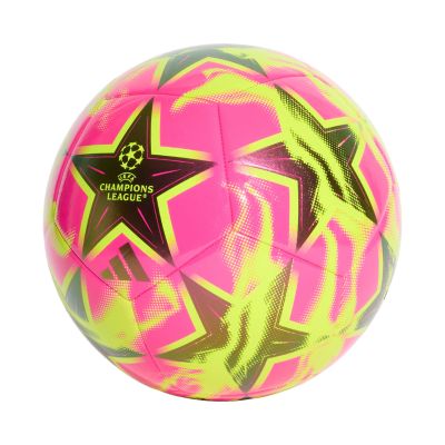 2. Piłka nożna adidas UCL Club 26/27 League Stage różowo-żółta KE9760