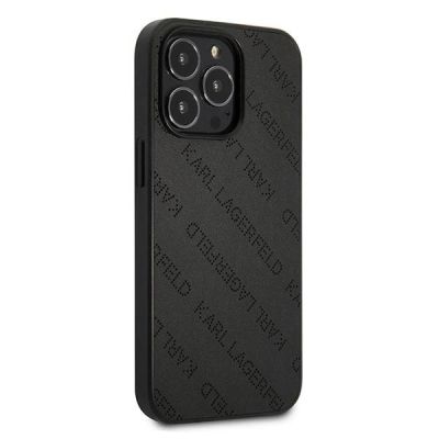 4. Etui Karl Lagerfeld Perforated Allover na iPhone 13 Pro / 13 6,1" - czarne