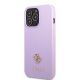 2. Etui Guess Saffiano 4G Small Metal Logo na iPhone 13 Pro Max - purpurowe
