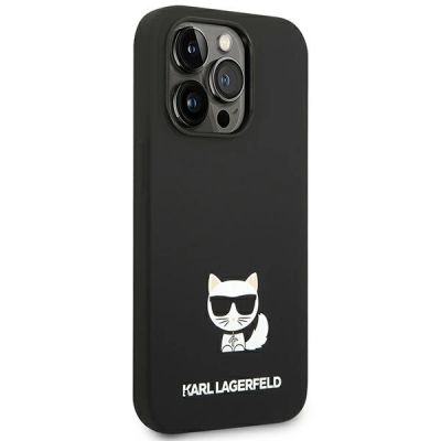 4. Etui Karl Lagerfeld Silicone Choupette Body na iPhone 14 Pro - czarne