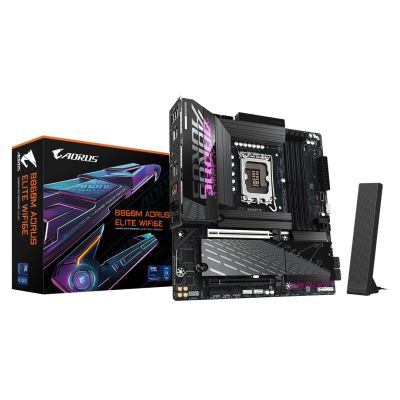 Płyta główna GIGABYTE B860M AORUS ELITE WIFI6E Intel B860 LGA 1851 (Socket V1) micro ATX (B860M A ELITE WIFI6E)