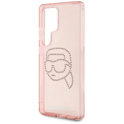 6. Etui Karl Lagerfeld Rhinestones K. Head Logo Samsung Galaxy S25 Ultra różowy