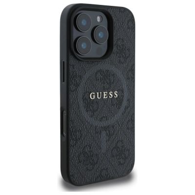 4. Etui Guess 4G Ring Classic Logo MagSafe na iPhone 16 Pro Max - czarne