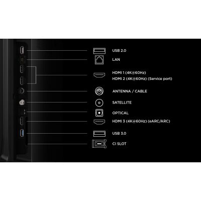 14. TCL P7L 50P7L Telewizor 127 cm (50") 4K Ultra HD Smart TV Wi-Fi Czarny 400 cd/m2