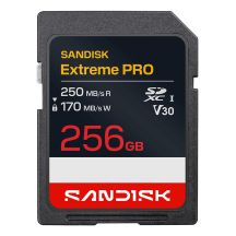 Sandisk Extreme Pro SD UHS-I 256GB SD 250MB/s(R) / 170MB/s(W)