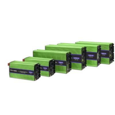 3. QOLTEC PRZETWORNICA NAPIĘCIA MONOLITH | ŁADOWANIE BATERII | UPS | 2000W | 4000W | 12V NA 230V | CZYSTY SINUS | LCD