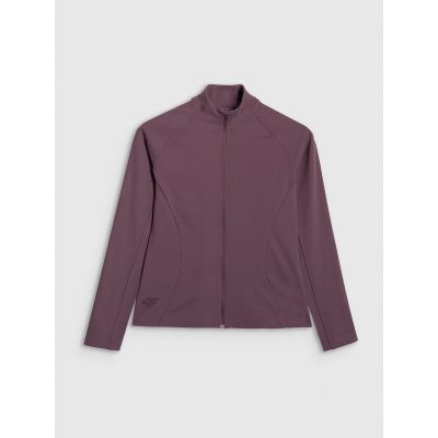 6. Bluza treningowa slim szybkoschnąca damska 4F 4FRAW25TFSWF0808-81S