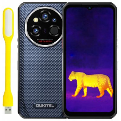 2. Oukitel WP55 Ultra Thermal 6,6" Smartphone Dual SIM Android 15 5G USB Type-C 16 GB 512 GB 11000 mAh Szary
