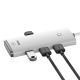 4. Baseus Lite Series przejściówka HUB USB Typ C - 4x USB 3.0 2m biały (WKQX030502)