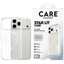 Etui CARE by PanzerGlass Flagship Urban Explorer w. White MagSafe na iPhone 17 Pro Max - przezroczysto-brokatowe