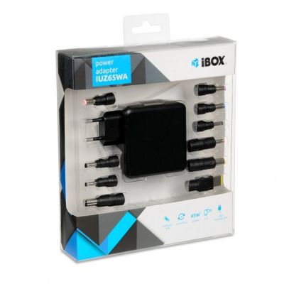 5. Zasilacz IBOX IUZ65WA do notebooka (20,5 V; 3,25 A, 3,5 A; 65W )