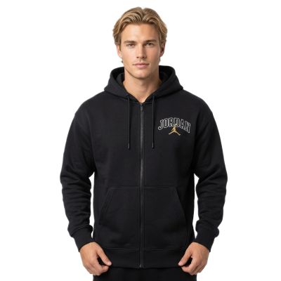 4. Bluza z kapturem Air Jordan Brooklyn Fleece Full-Zip Hoodie Czarna - IB7908-011
