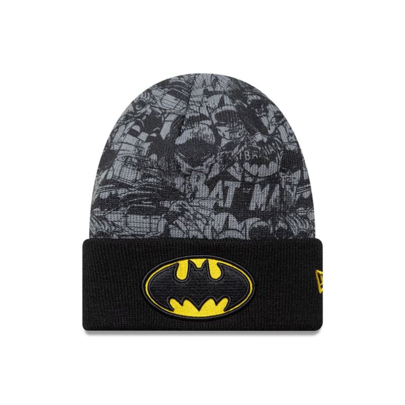 Czapka zimowa dziecięca New Era Batman Youth DC Black Cuff Knit Beanie - 60691137