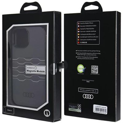 7. Etui Audi IML MagSafe na iPhone 15 / 14 / 13 - czarne