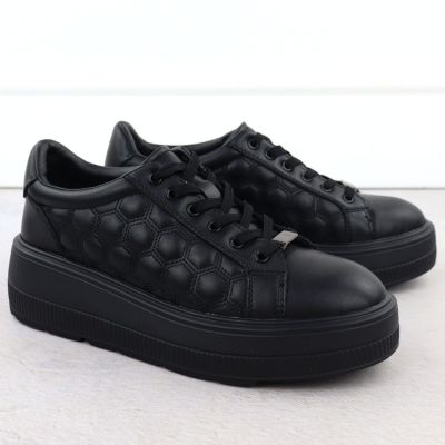 3. Półbuty pikowane na platformie Filippo W DP7285 PAW639A