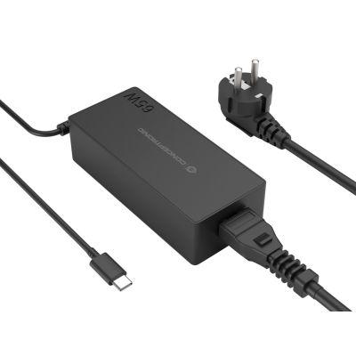 2. Conceptronic OZUL09BE adapter zasilający/ inwentor Wewnętrzna 65 W Czarny