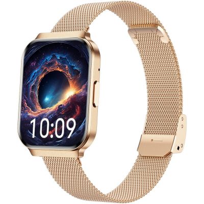 4. Smartwatch Gravity Różowe Złoto Pasek + Bransoleta GT44-1