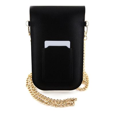 2. Torebka Hello Kitty Leather Metal Logo Chain - czarna