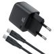 4. Ładowarka sieciowa Acefast A113 GaN PD 20W USB-C z wyświetlaczem z kablem USB-C - czarna