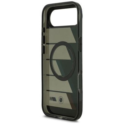 7. Etui BMW M IML Metal Buttons Tricolor Lines MagSafe na iPhone Air - czarne