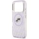 6. Etui Karl Lagerfeld IML Glitter Karl & Choupette Heads Logo MagSafe na iPhone 17 Pro Max - fioletowe