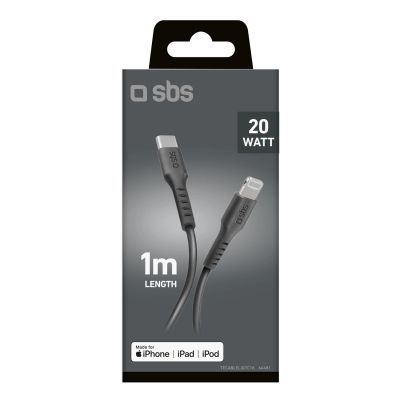 2. Kabel SBS TECABLELIGTC1K USB-C - Lightning 1m - czarny