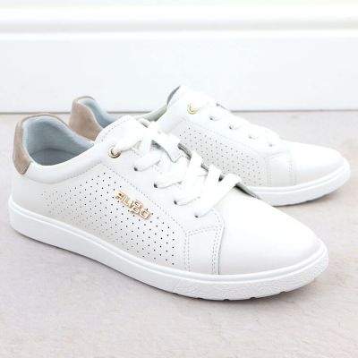 6. Skórzane półbuty sportowe białe Filippo DP6738