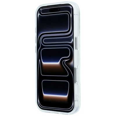 5. Etui Karl Lagerfeld IML Rhinestones Allover and Electroplated Logo na iPhone 17 Pro / 18 Pro - białe