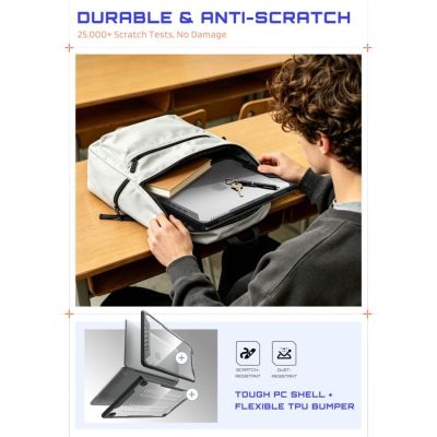 6. Etui Supcase Unicorn Beetle Pro na MacBook Neo 13" 2026 - przezroczysto-czarne