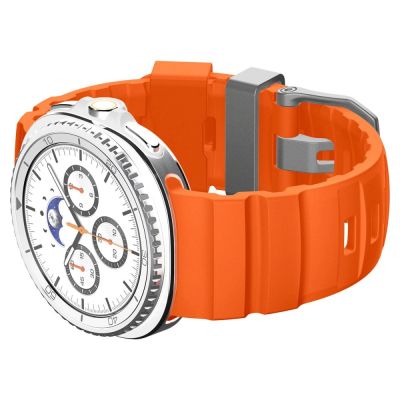 10. Pasek Spigen WBS2 na Samsung Galaxy Watch 40 / 44 / 46 mm - pomarańczowy