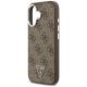 6. Etui Guess 4G Triangle Logo MagSafe na iPhone 17 - brązowe