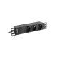 2. Listwa RACK Lanberg PDU-03E-0200-BK (3 x Typ E; 16 A (3680 W); 2m; kolor czarny)