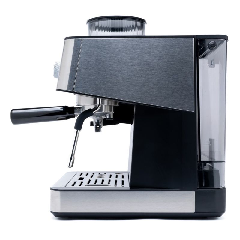 6. ELDOM EKSPRES CIŚNIENIOWY KOLBOWY ECK1 1300W 20 BAR, ZASOBNIK NA MLEKO, 6 PROGRAMÓW AUTOMATYCZNYCH, 2 PROGRAMY RECZNE