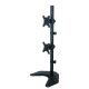 4. TECHLY PODSTAWA POD 2 MONITORY 13-27" LCD 10KG BIURKOWA PIONOWA