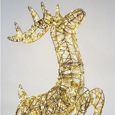 3. DEKORACJA  ŚWIETLNA RENIFER Z KOKARDĄ 50X88CM 720LED