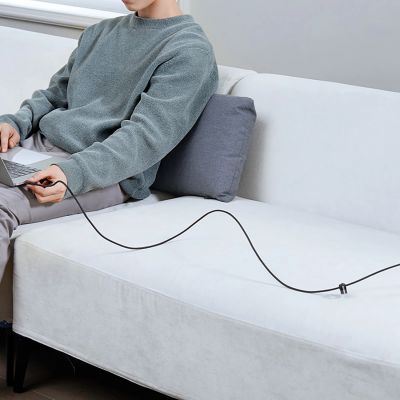 10. Kabel Baseus Cafule USB-C / USB-C 100W 1 m - czerwono-czarny i czarno-szary (2 szt.)