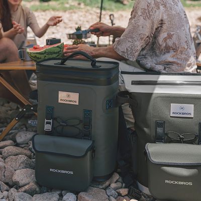 11. Plecak termiczny Rockbros z izolacją 18l  ergonomiczny - zielony