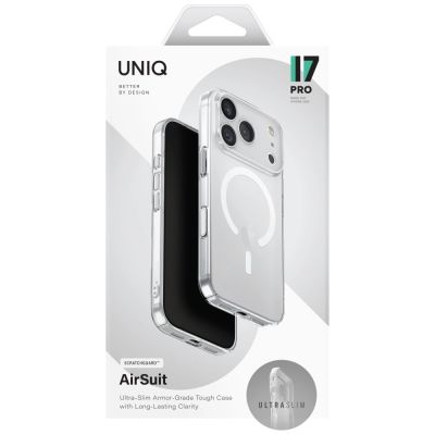 6. Etui UNIQ Airsuit Magclick Charging do iPhone 17 Pro - przezroczyste