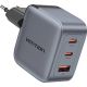 4. Ładowarka Vention 70W GaN PD 1x USB-A 2x USB-C czarna