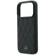6. Etui Mercedes Leather Crossed Lines MagSafe na iPhone 17 Pro / 18 Pro - czarne