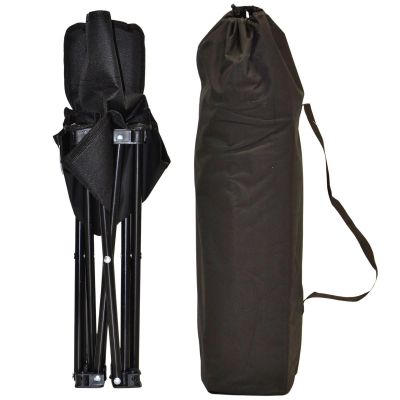 4. KRZESŁO TURYSTYCZNE SKŁADANE CZARNE 30X30X25/47CM ENERO CAMP